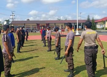 Polres Kapuas Latih Satpam Kemampuan Beladiri