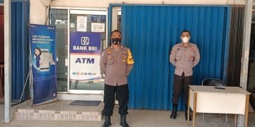 Bhabinkamtibmas Imbau Satpam Bank Tetap Waspada