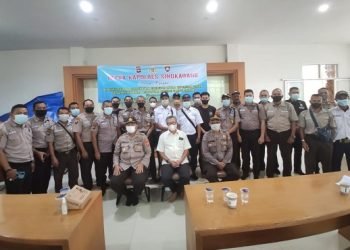 Satbinmas Polres Singkawang Laksanakan Binteknis Satpam