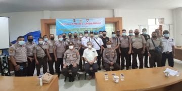 Satbinmas Polres Singkawang Laksanakan Binteknis Satpam