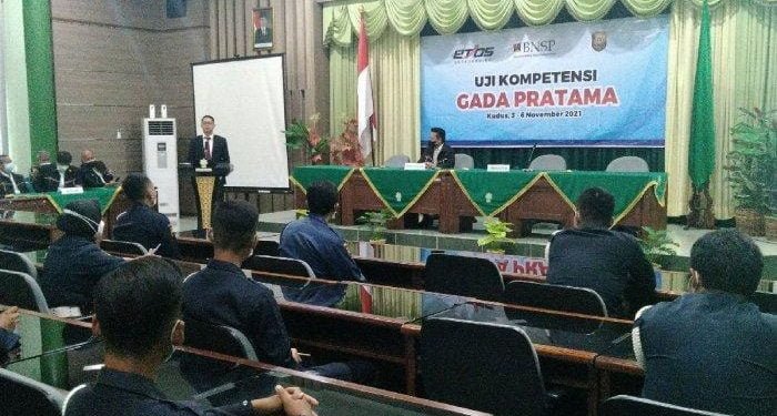 Puluhan Satpam di Kudus Ikut Uji Kompetensi Gada Pratama