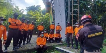 Satpam Unnes Latihan Penanganan dan Simulasi Keadaan Darurat
