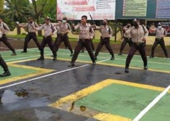 Tingkatkan Kemampuan Satpam, Satbinmas Polres Melawi Lakukan Pembinaan