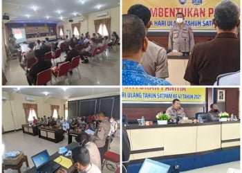 Polres Singkawang Bentuk Panitia HUT ke-41 Satpam