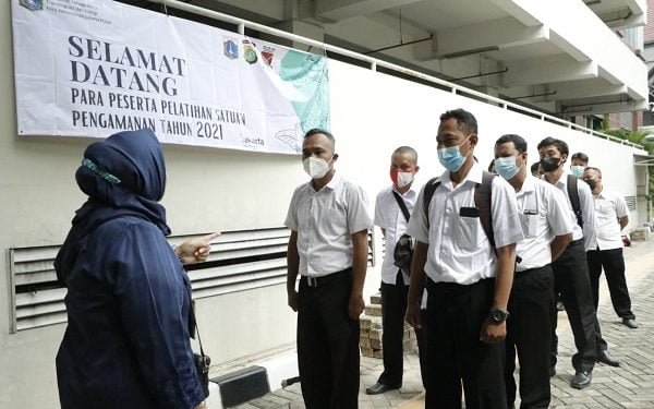 Kurangi Pengangguran, Pemkot Jakarta Pusat Gelar Pelatihan Satpam