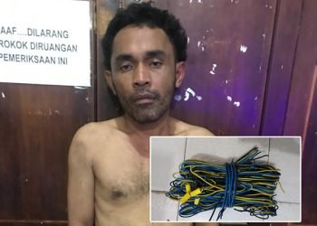 Satpam Berhasil Pergoki Maling Kabel Tembaga