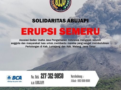ABUJAPI Peduli Erupsi Gunung Semeru Buka Donasi