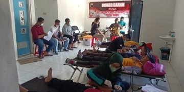 Meriahkan HUT ke-41 Satpam, Polres Brebes Gelar Donor Darah