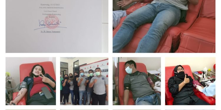 20 Satpam KBS-RI Lakukan Donor Darah di Karawang
