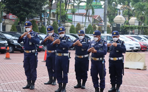Meriahkan HUT ke-41 Satpam, Satbinmas Polres Malang Gelar Lomba