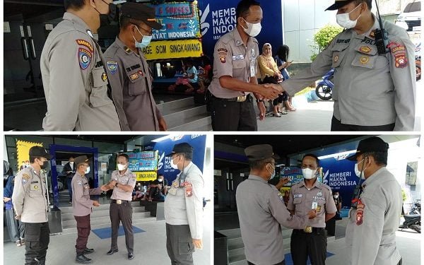Jelang HUT Satpam ke-41, Satbinmas Polres Singkawang Gelar Sidak