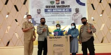 Sat Binmas Polres Maros dan Komunitas Satpam Gelar Vaksinasi Covid-19