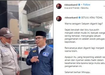 Ramai Soal Pergantian Seragam Satpam, Ridwan Kamil Temui Satpam