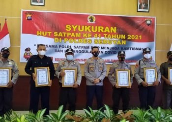 Polres Seruyan Gelar Syukuran HUT ke-41 Satpam
