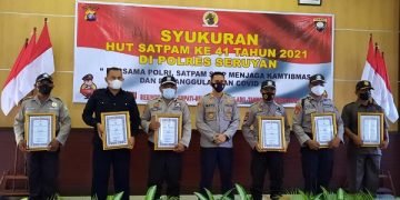 Polres Seruyan Gelar Syukuran HUT ke-41 Satpam