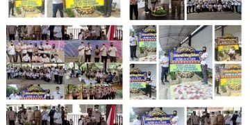HUT ke-41 Satpam, KBS RI Karawang Kirim Karangan Bunga