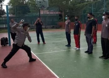 Tingkatkan Skill, SatBinmas Polresta Barelang Beri Pelatihan Satpam di Batam