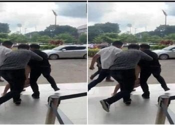 Satpam Mal Lerai Keributan Antara Polisi dan Debt Collector