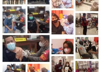 DPC KBS RI Karawang dan Polres Karawang Gelar Vaksinasi untuk Satpam