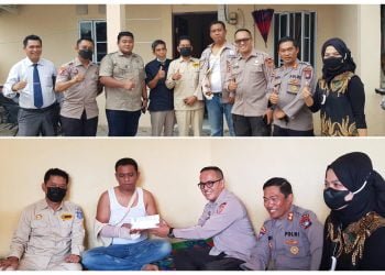 BPD ABUJAPI Kepri dan DPD APSI Kepri Besuk Satpam Korban Penganiayaan