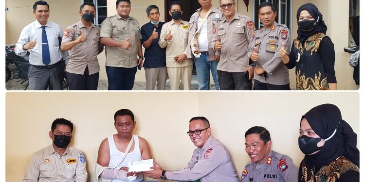 BPD ABUJAPI Kepri dan DPD APSI Kepri Besuk Satpam Korban Penganiayaan