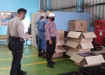 Jamin Keamanan, Ditpamobvit Polda Banten Sambangi Satpam PT Krakatau Posco