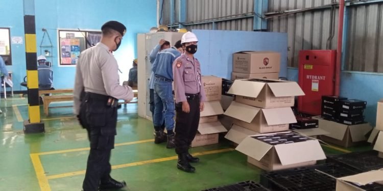 Jamin Keamanan, Ditpamobvit Polda Banten Sambangi Satpam PT Krakatau Posco