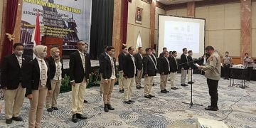 Wakapolda Riau Lantik Pengurus DPD APSI  Masa Bakti 2022-2027
