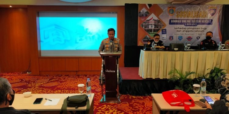 Dir Binmas Polda Kalsel Sosialisasikan Aplikasi BOS-V2 ke BUJP dan Satpam