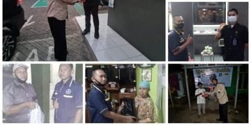 DPC KBS RI Banyuwangi Berbagi Takjil ke Satpam yang Bertugas