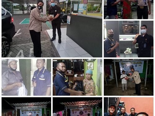 DPC KBS RI Banyuwangi Berbagi Takjil ke Satpam yang Bertugas