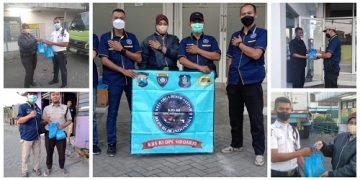 KBS RI Sidoarjo Bagikan Takjil Nasi Bungkus Jelang Buka Puasa