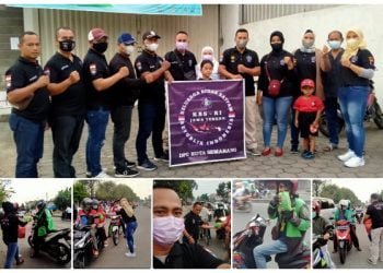 DPC KBS RI Kota Semarang Bagikan Takjil ke Ojek Online hingga Pemulung