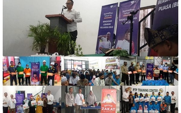 PTP Berbagi Paket Lebaran ke Anak Yatim Piatu