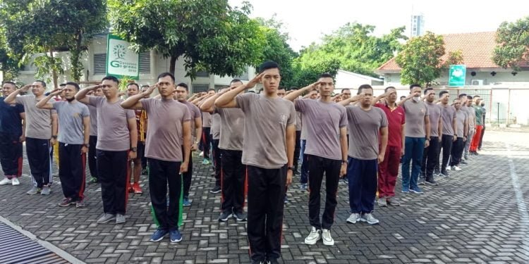 Pererat Solidaritas, Satpam BSP Surabaya Gelar Binlat dan Halalbihalal