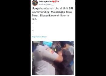 Satpam Bank Amankan Pelaku Upaya Bom Bunuh Diri