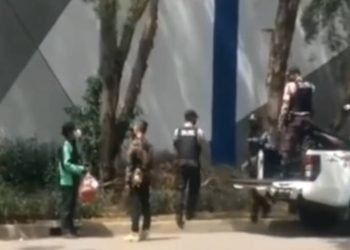 Parkir Sembarangan, Satpam Angkut Motor Driver Ojol