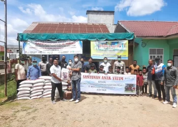 Satpam PT Medco E&P Malaka Peduli Anak Yatim Piatu