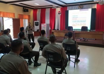 Polres Melawi Berikan Pembekalan Tupoksi Satpam dan Perpol No. 4 Tahun 2020