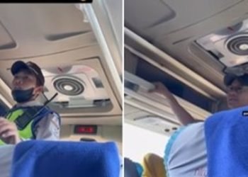 Ada Kotoran Manusia Jatuh dari Bus, Satpam SPBU Tegur Penumpang