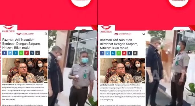 Gegara Parkir, Pengacara Razman Arif Nasution dan Satpam Berseteru