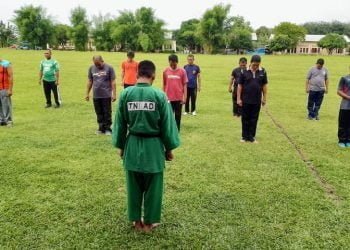 Hadapi Mafia Tanah, Satpam Gelar Latihan Bela Diri