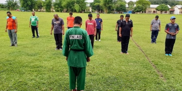 Hadapi Mafia Tanah, Satpam Gelar Latihan Bela Diri