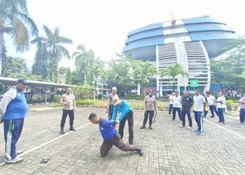Satbinmas Polres Pelabuhan Makassar Berikan Pelatihan ke Satpam Pelindo