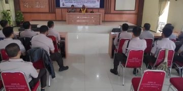 Polres Sidrap Lakukan Pembinaan Satpam dan Sosialisasi Perpol Pam Swakarsa