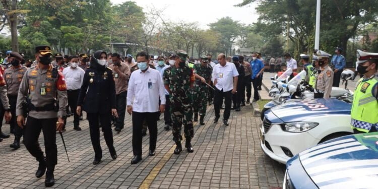 Pastikan Keamanan G20, Polresta Bandara Soetta Gelar Apel Gabungan