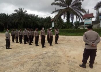 Polres Sukamara Lakukan Pengecekan Atribut dan Seragam Satpam