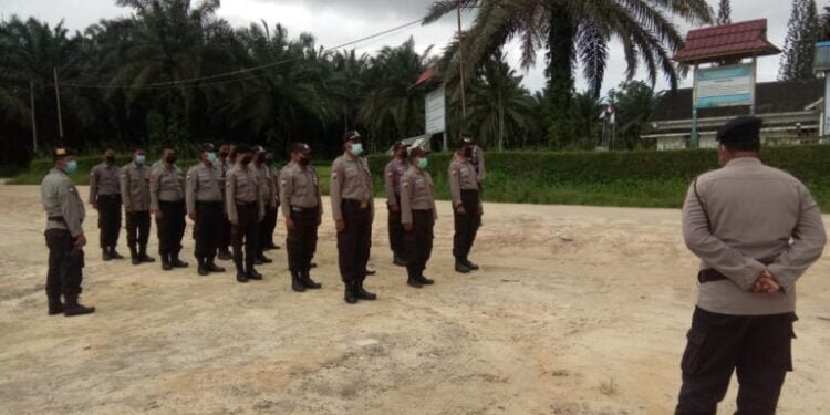 Polres Sukamara Lakukan Pengecekan Atribut dan Seragam Satpam