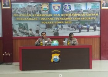 Wakapolres Gowa : Satpam Diberi Kewenangan Terbatas Sesuai Perkap No 4 Tahn 2020