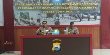 Wakapolres Gowa : Satpam Diberi Kewenangan Terbatas Sesuai Perkap No 4 Tahn 2020